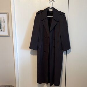 Vintage Gray Double-Breasted Coat